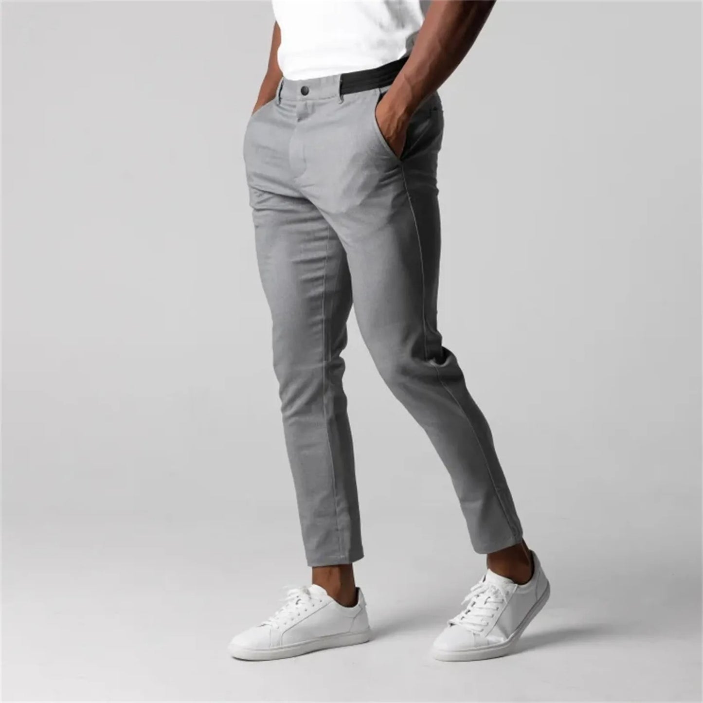 Anton heren chino grijs