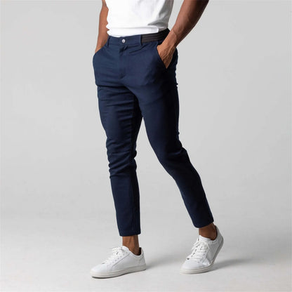 Anton heren chino blauw